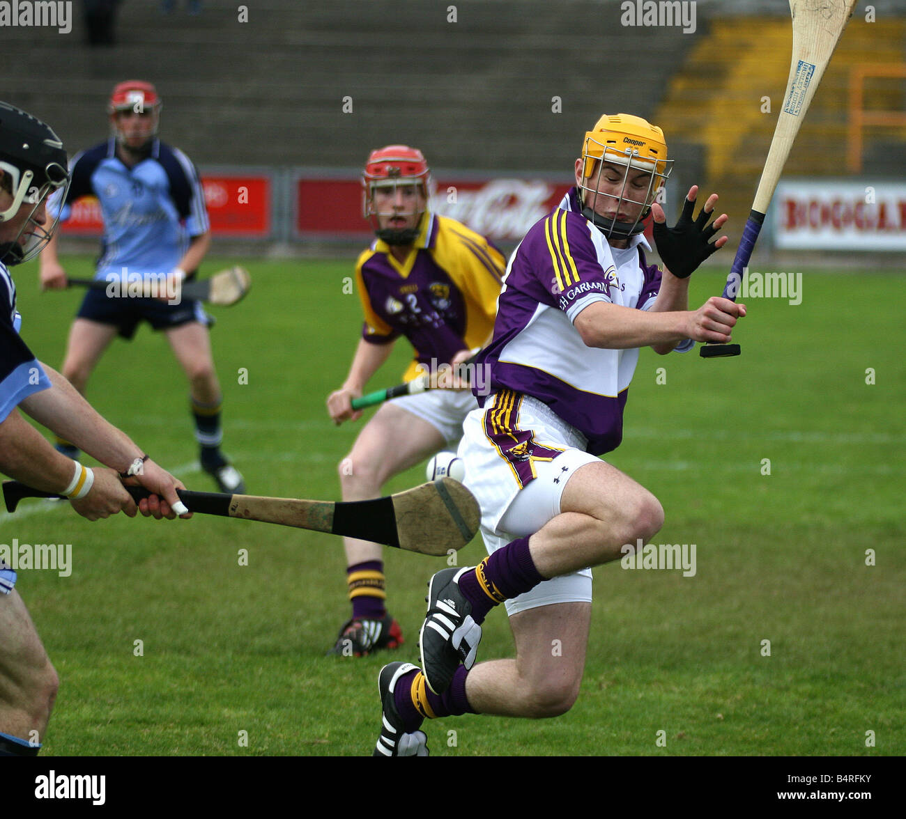 Jeu de Hurling GAA Local Banque D'Images