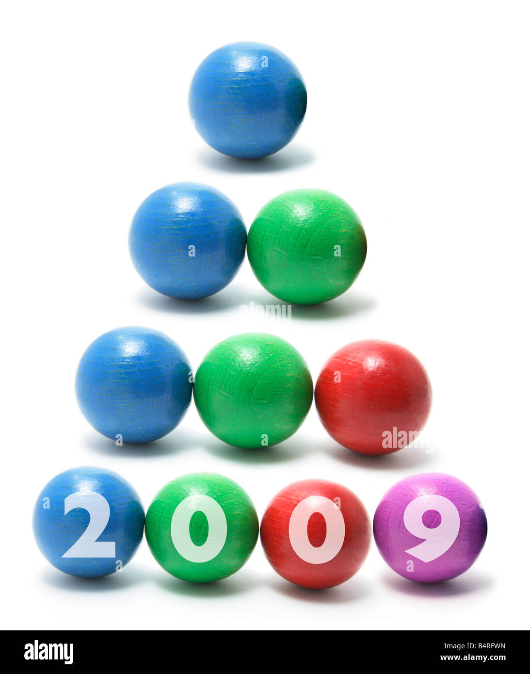 Balles de jonglage avec 2009 Banque D'Images