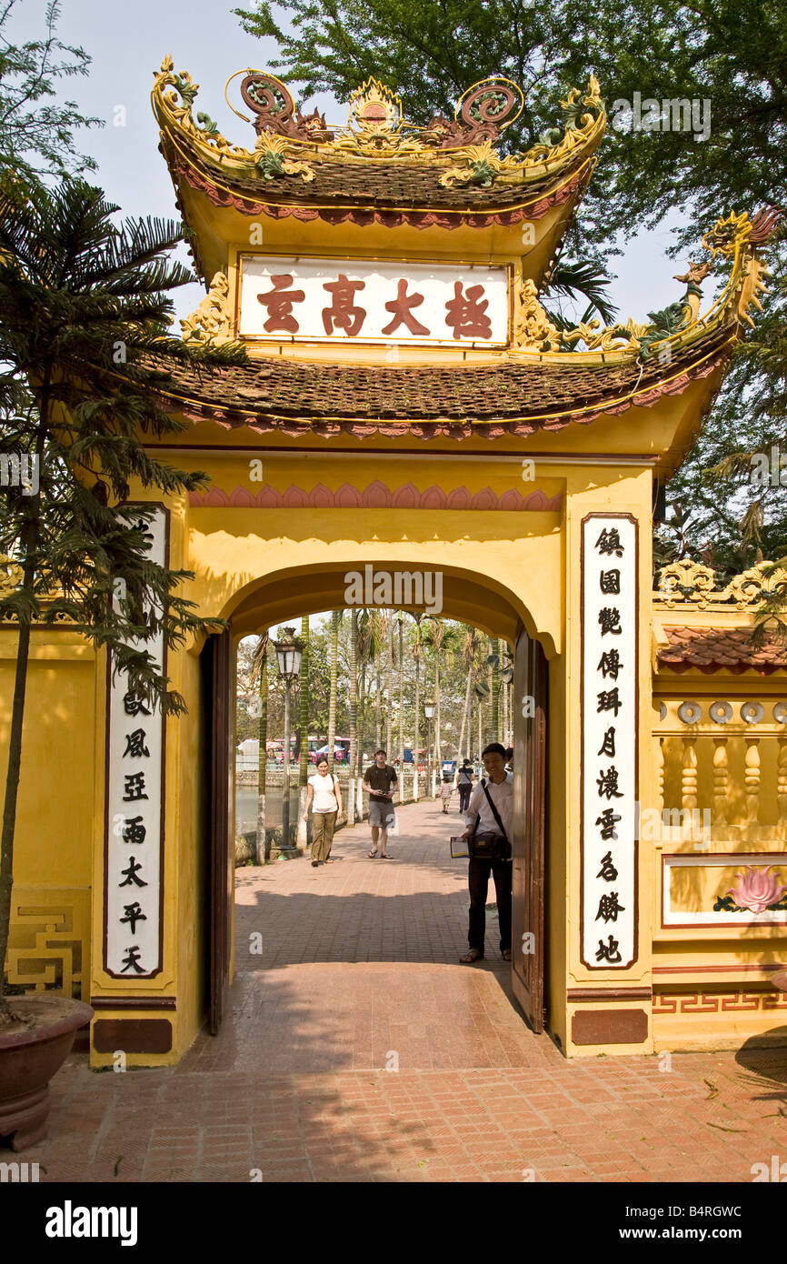 La Pagode Tran Quoc Vietnam Hanoi West Lake Banque D'Images