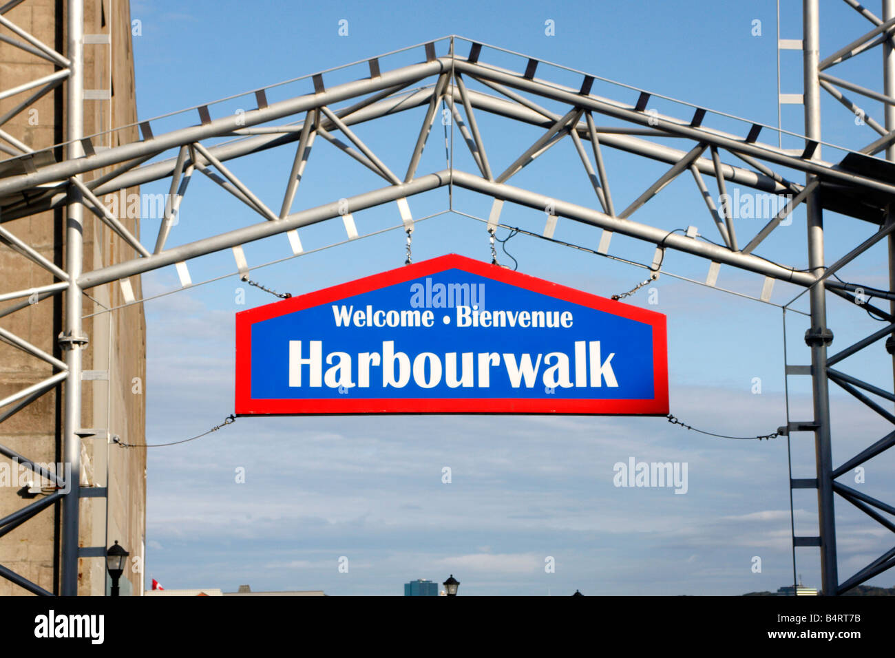 Pour signer en loisirs Harborwalk Halifax (Nouvelle-Écosse) Canada Banque D'Images