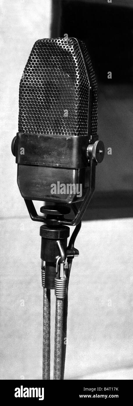 Septembre 1951 Microphone Banque D'Images