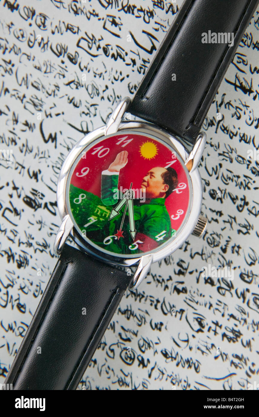 Chine, Province de Chongqing, Yangtze River, Still Life de Mao montre-bracelet Banque D'Images