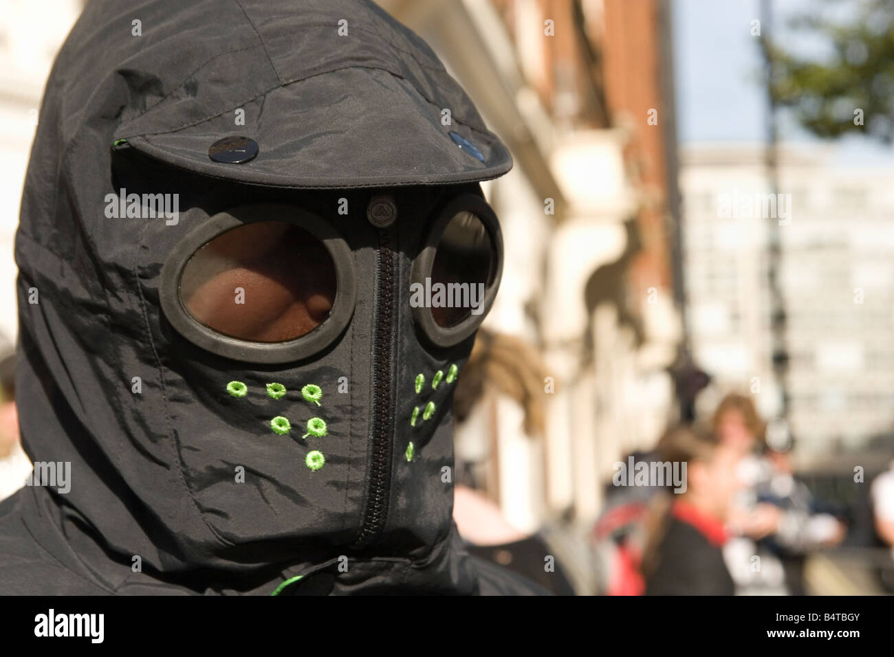 La surveillance de la police anti demo Banque D'Images