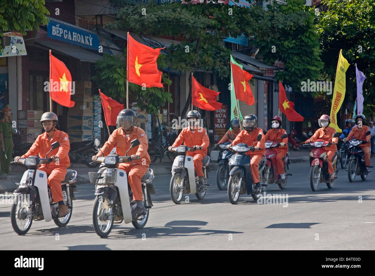 La campagne de publicité du nord Vietnam Banque D'Images