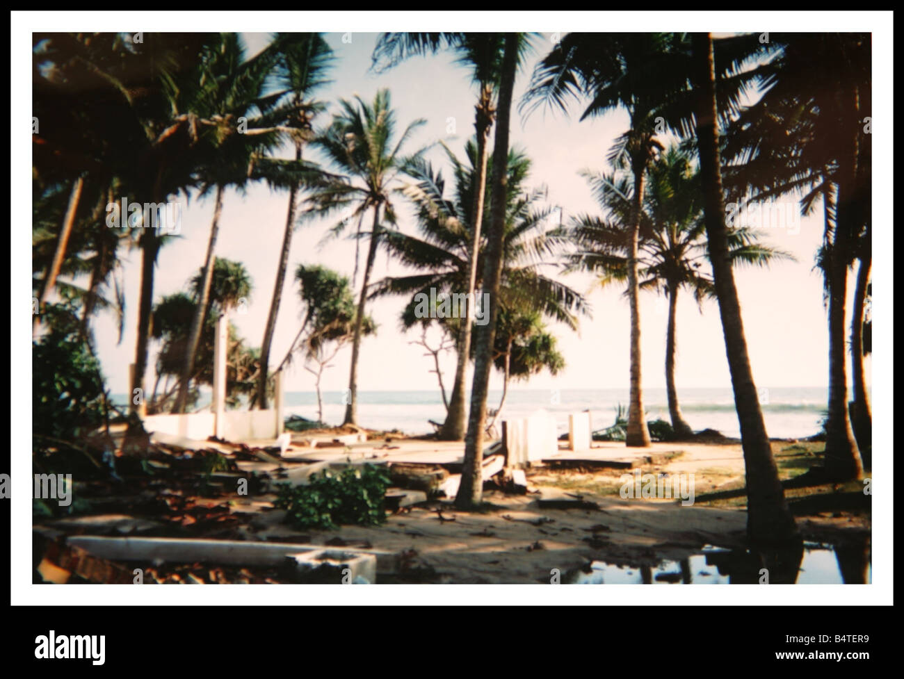Catastrophe naturelle tsunami Sri Lanka Décembre 2005 29 12 04 s montre le Pic le village de Midigama qui a été frappée par des vagues géantes Banque D'Images Catastrophe naturelle tsunami Sri Lanka Décembre 2005 29 12 04 s montre le Pic le village de Midigama qui a été frappée par des vagues géantes Banque D'Images