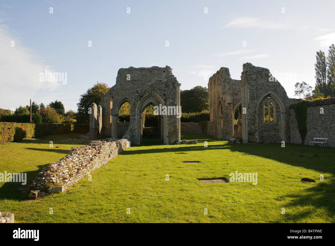 Abbaye Creake North Norfolk Angleterre East Anglia Banque D'Images