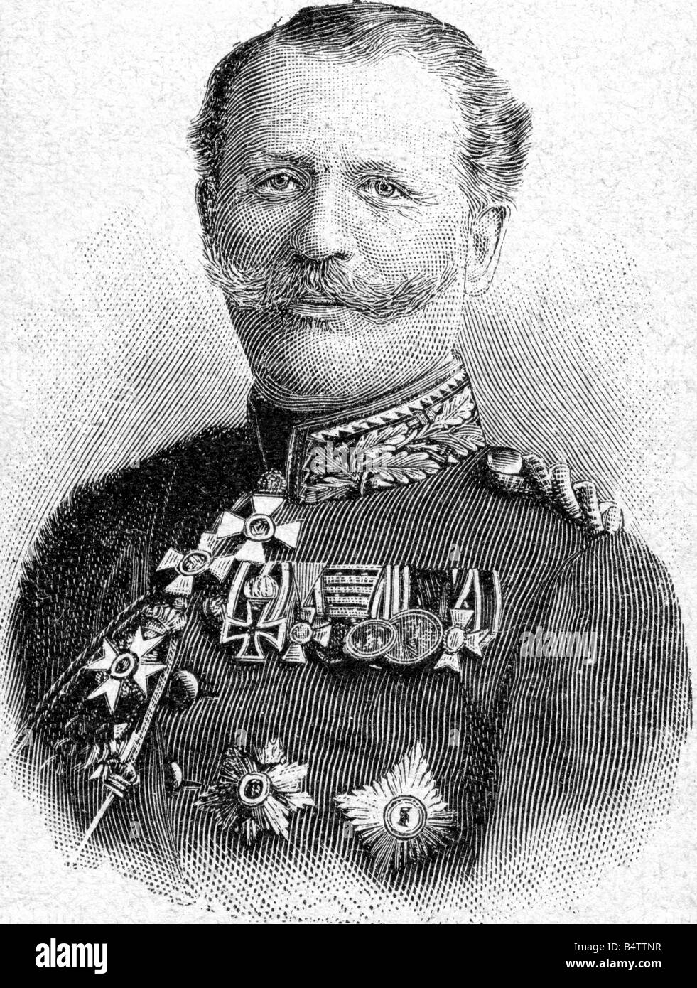 Einem, Karl Wilhelm von, 1.1.1853 - 7.4.1934, général allemand, portrait, gravure en bois, vers 1904, Banque D'Images
