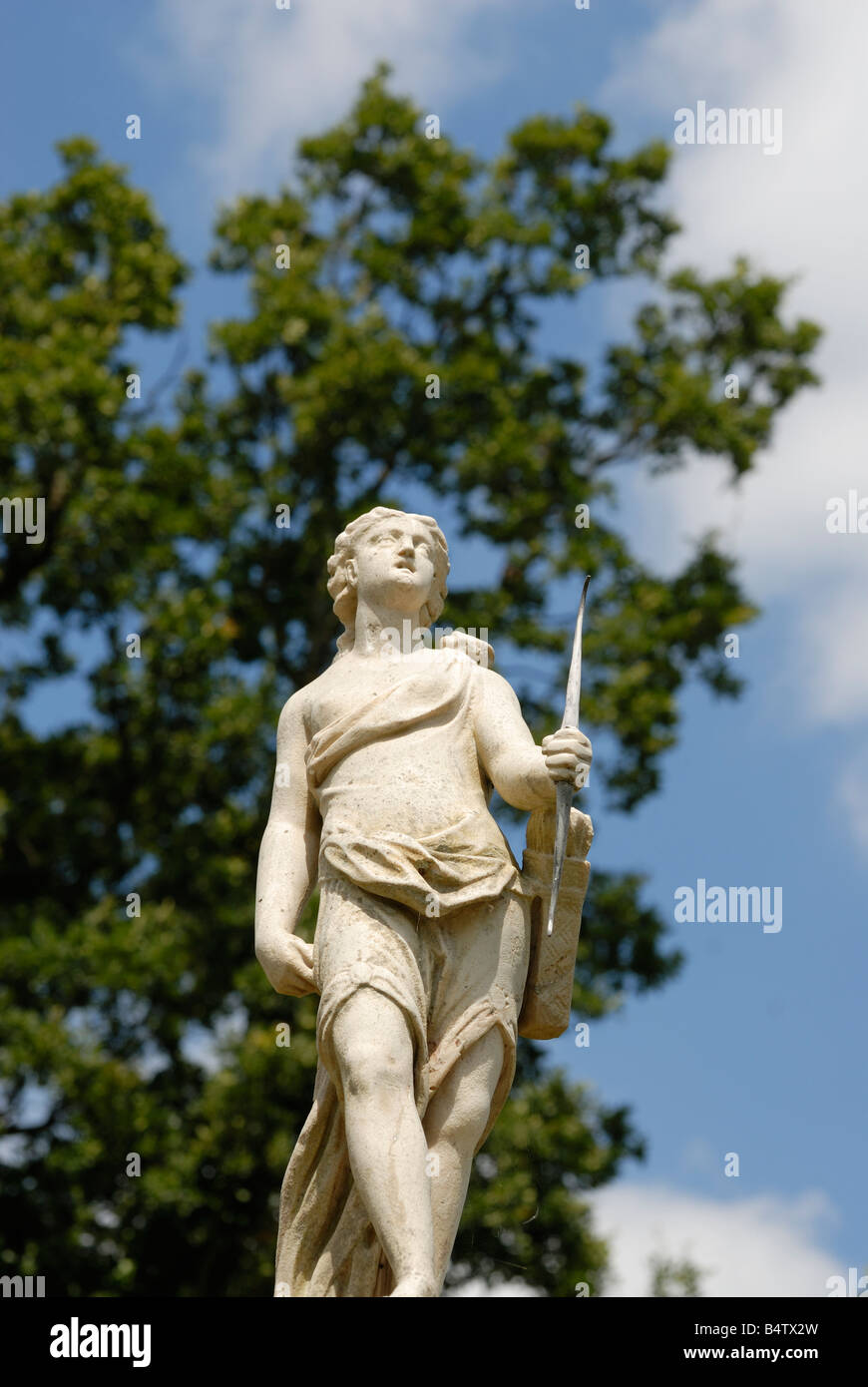 Sculpture, jardin à l'Italienne, le château de Hever Banque D'Images