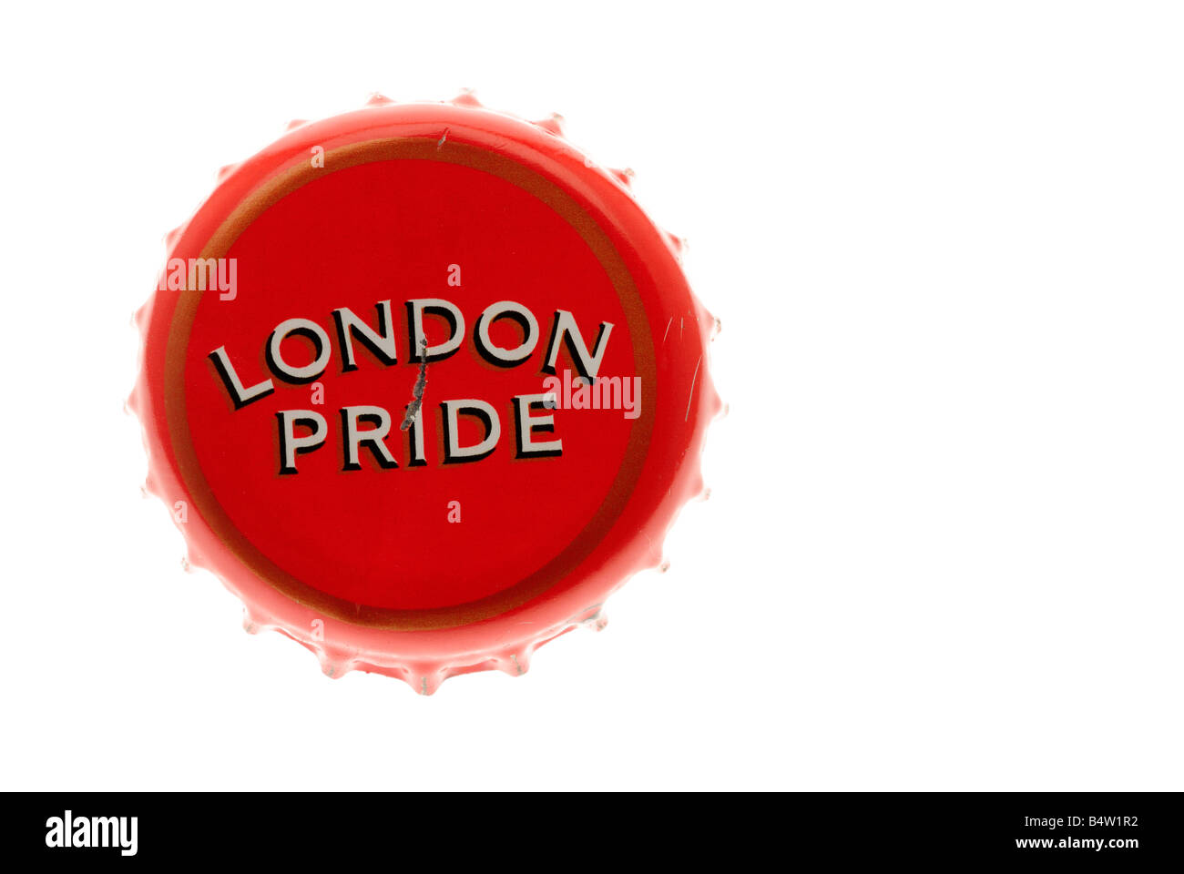 London Pride est en métal, couvercle de bouteilles de bière Banque D'Images