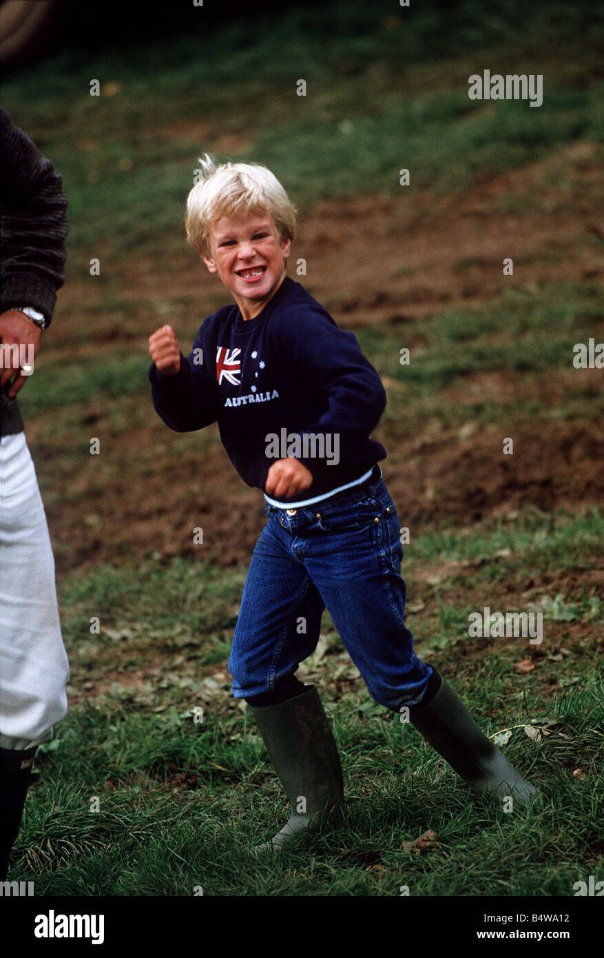 Peter Phillips Gatcombe Horse Trials Septembre 1984 Banque D'Images