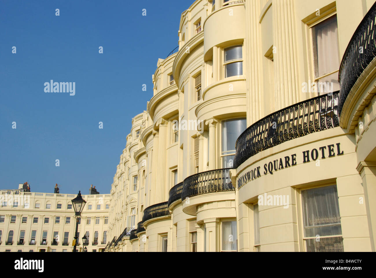 Appartements mitoyens de style Régence à Palmeira Square Hove East Sussex England Banque D'Images