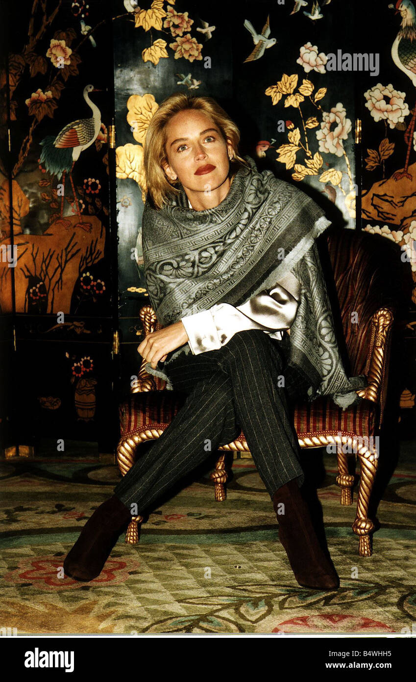 L'actrice Sharon Stone 1904 LAFRSSAPR05 Banque D'Images