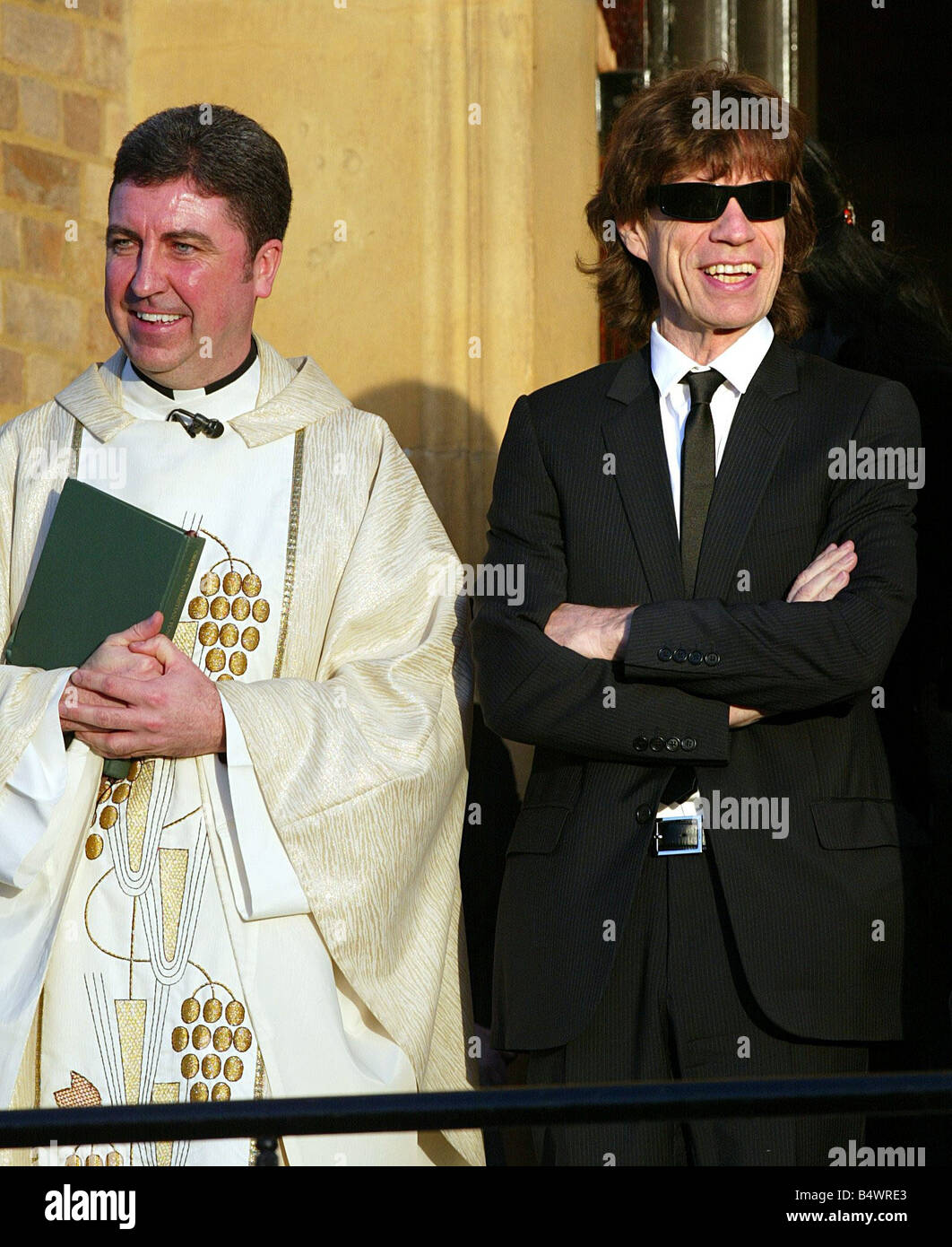 Mick Jaggers Pères Funeral Novembre 2006 Mick Jagger à l'enterrement de son père Joe Banque D'Images