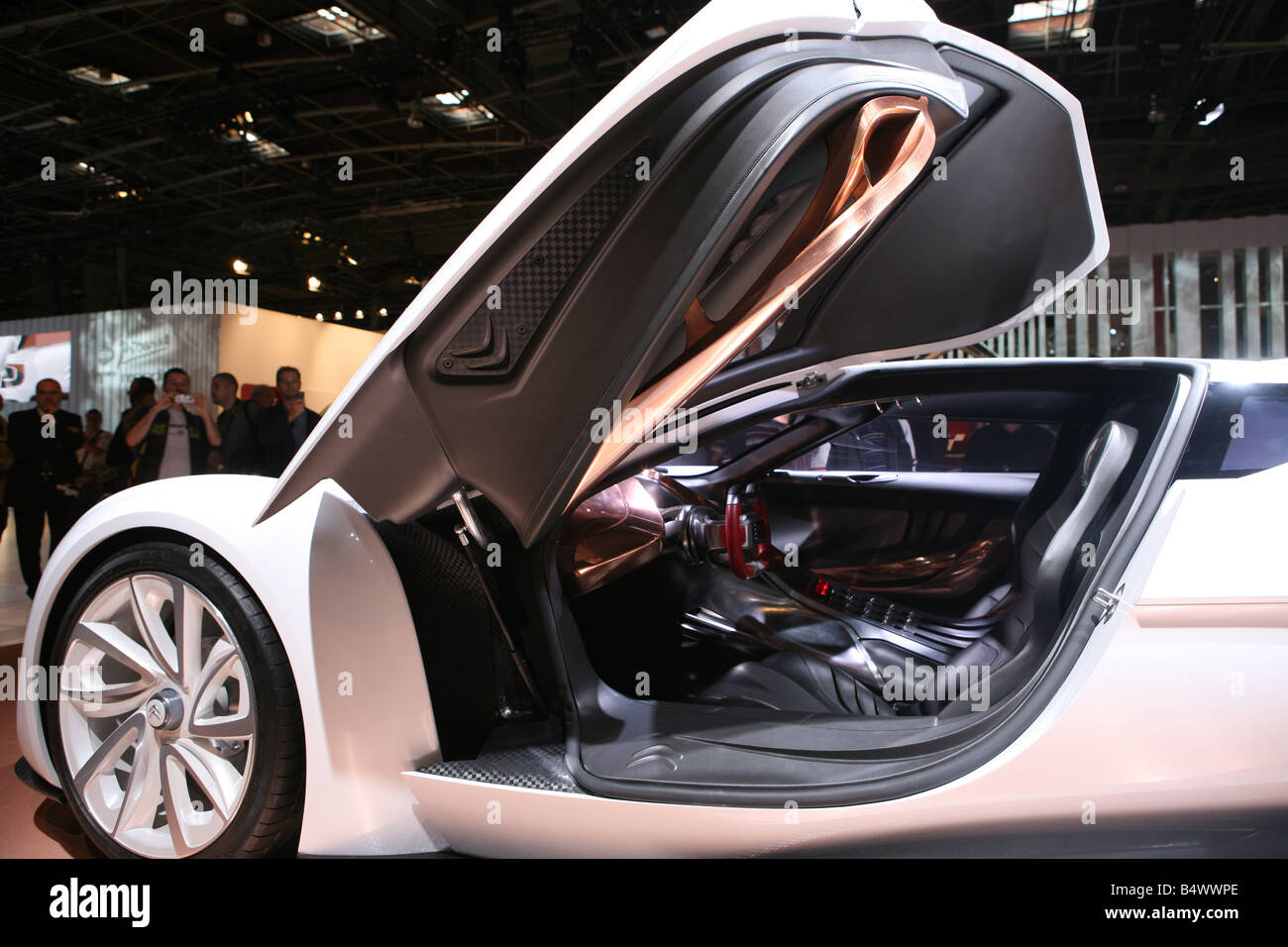 Intérieur de Citroen concept car 2008 Paris Motor Show Banque D'Images