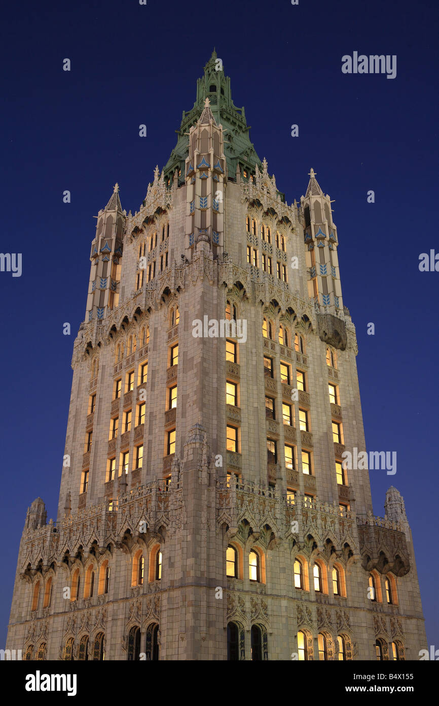 Woolworth Building, Manhattan Banque D'Images