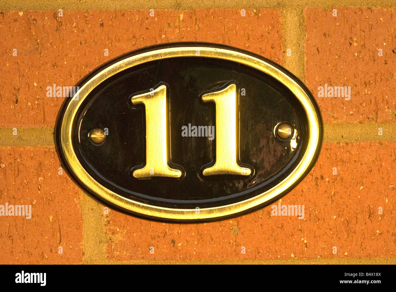 Numéro de la maison 11 Banque D'Images
