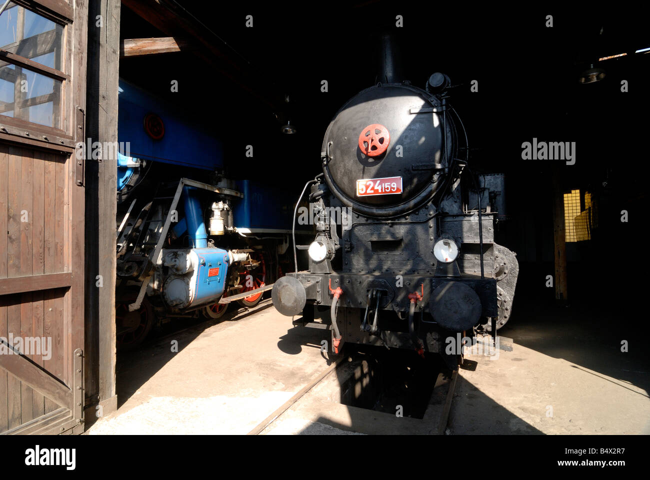 Locomotive vapeur locomotive railway Banque D'Images