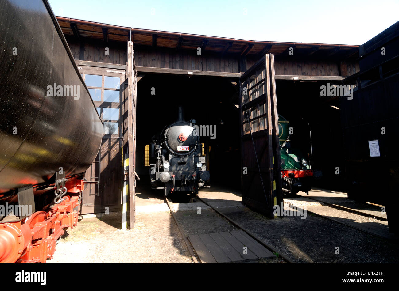 Locomotive vapeur locomotive railway Banque D'Images