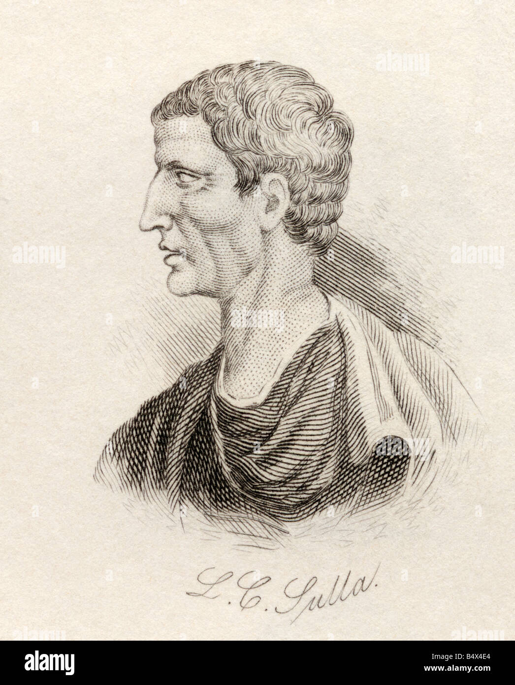 Lucius Cornelius Sulla Felix, c.138 C.-B. - 78 AV. Général et homme politique romain. Banque D'Images