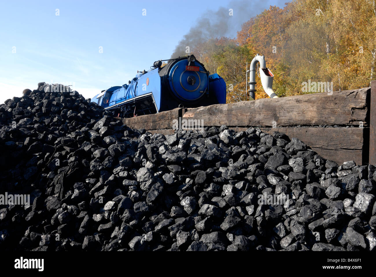 Locomotive vapeur locomotive railway Banque D'Images