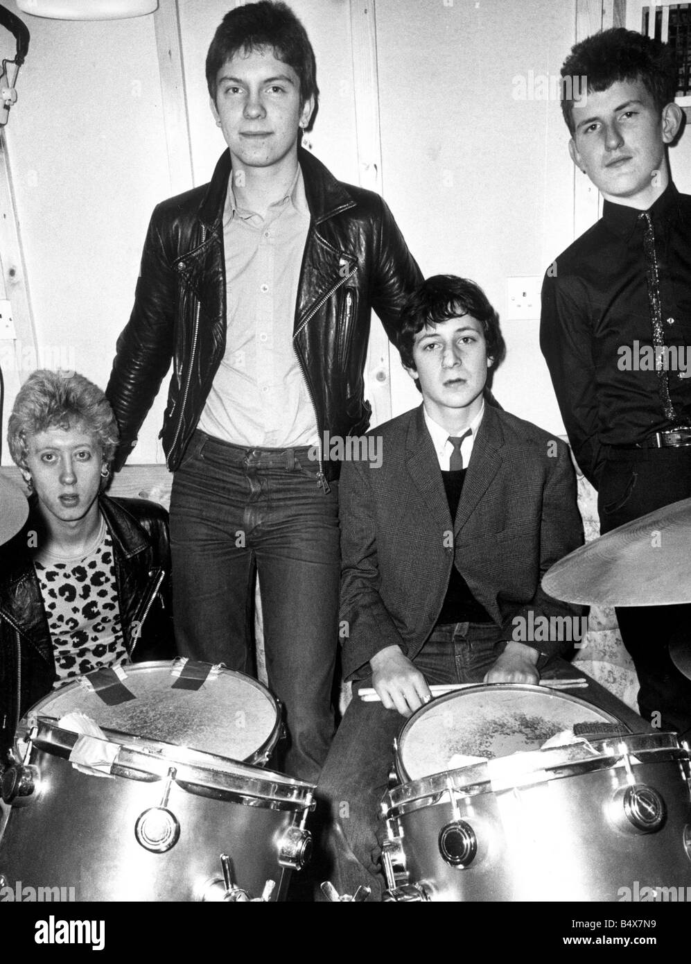 Les garçons sauvages qui étaient un groupe de punk de Coventry.&# 13 ;&# 10;1980-1981&# 13 ;&# 10 ; Banque D'Images