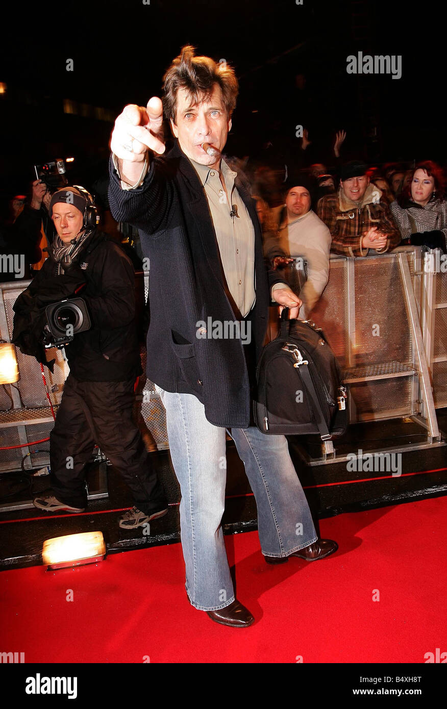 Dirk Benedict qui joue face à l'équipe d'une série TV entre dans le Celebrity Big Brother House 3 Janvier 2007 Banque D'Images