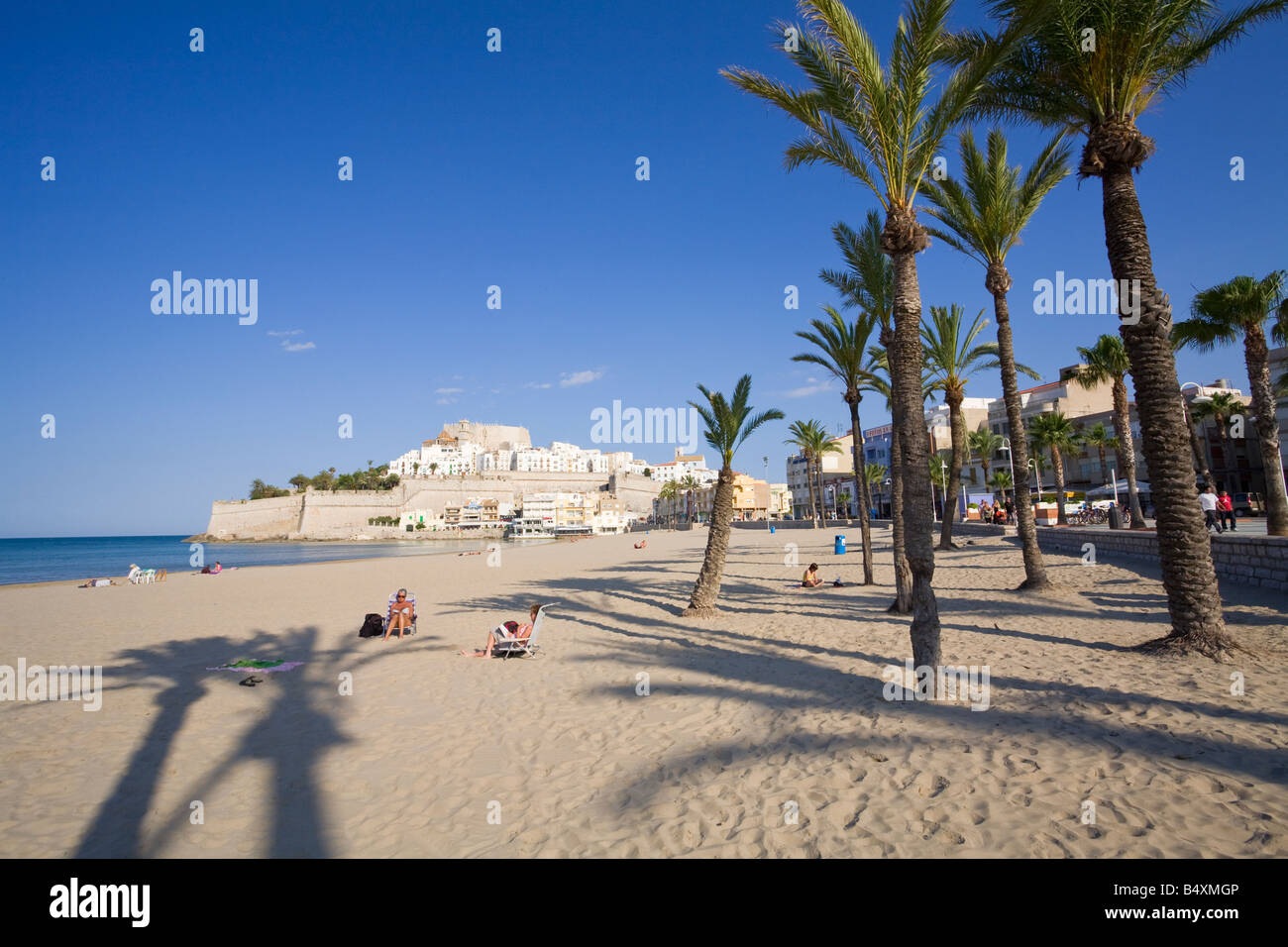 Peñíscola Peníscola Baleares Costa del Azahar Espagne Levante Alzahar Banque D'Images