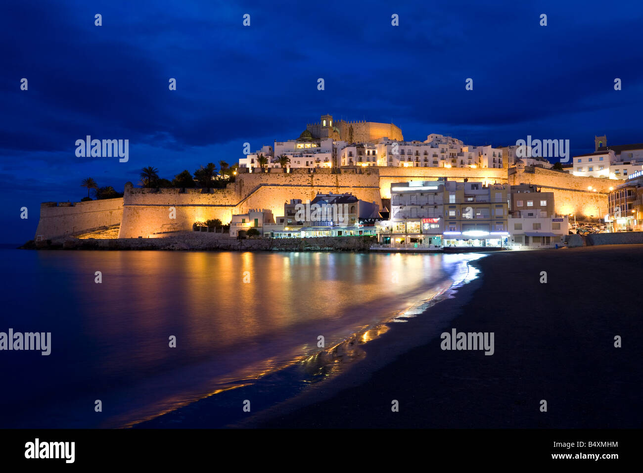 Peñíscola Peníscola Baleares Costa del Azahar Espagne Levante Alzahar Banque D'Images