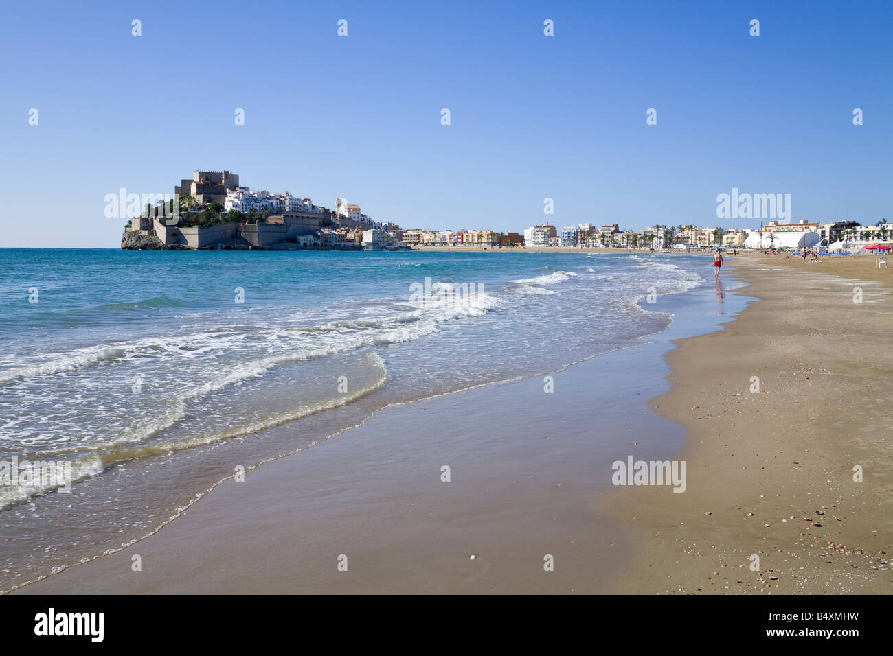Peñíscola Peníscola Baleares Costa del Azahar Espagne Levante Alzahar Banque D'Images