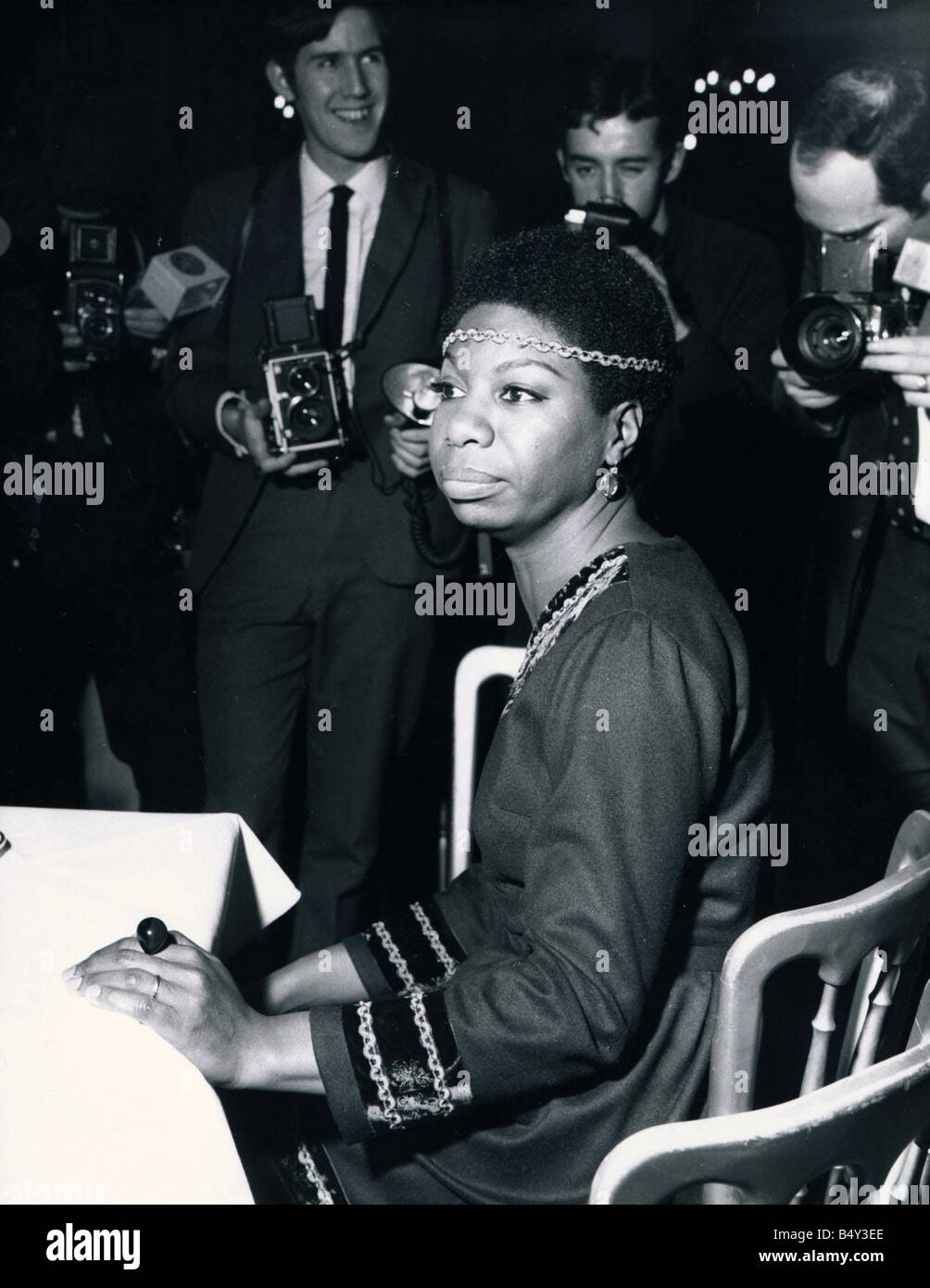 Nina Simone dans sa recption au Hanover Grand Ouest de Londres Banque D'Images
