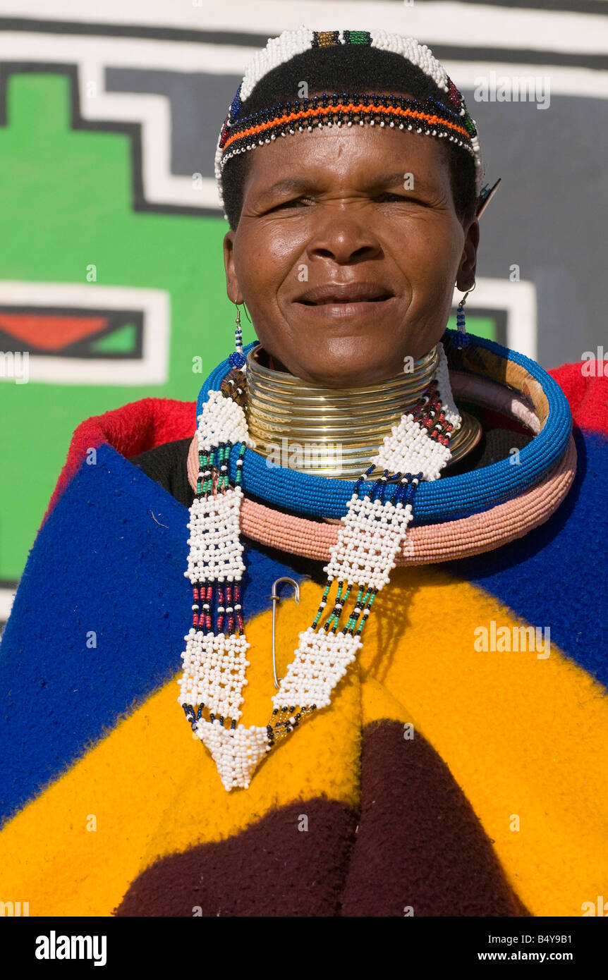 Ndebele, Mission, Botshabele, Limpopo, Afrique du Sud Banque D'Images