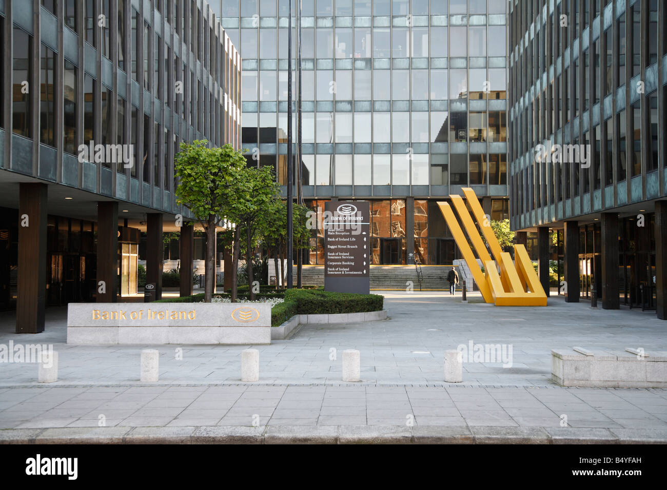 Bank of Ireland siège conçu par Scott Tallon Walker sur Baggot Street Dublin 2 Irlande Banque D'Images