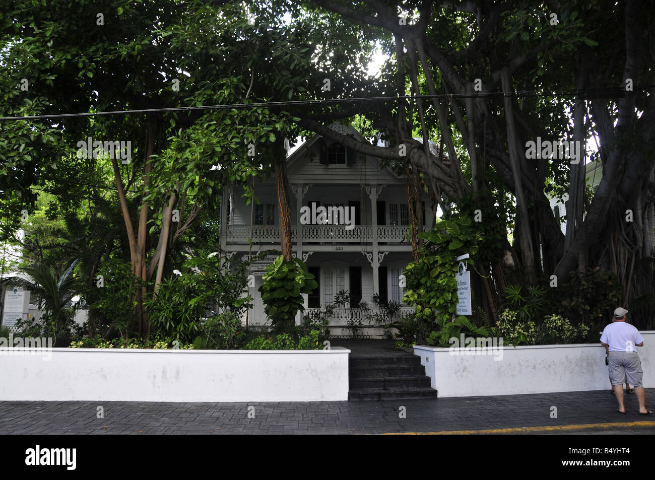 Banyan house à Key West en Floride Banque D'Images