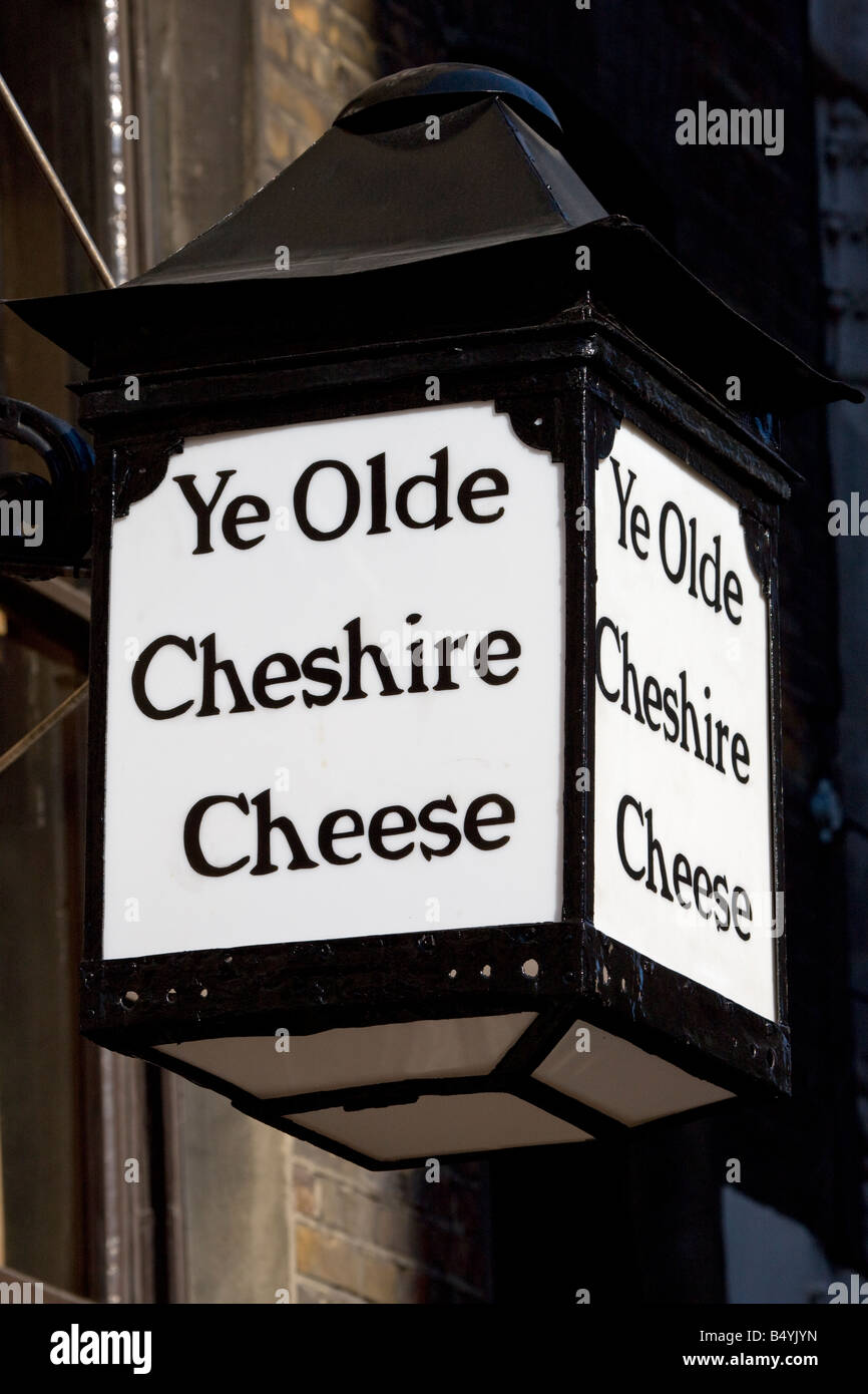 Ye Olde Cheshire Cheese House Public Fleet Street Londres Banque D'Images