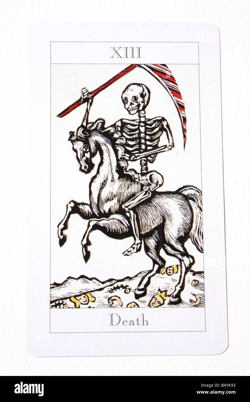 Tarot card of death Banque d'images détourées - Alamy