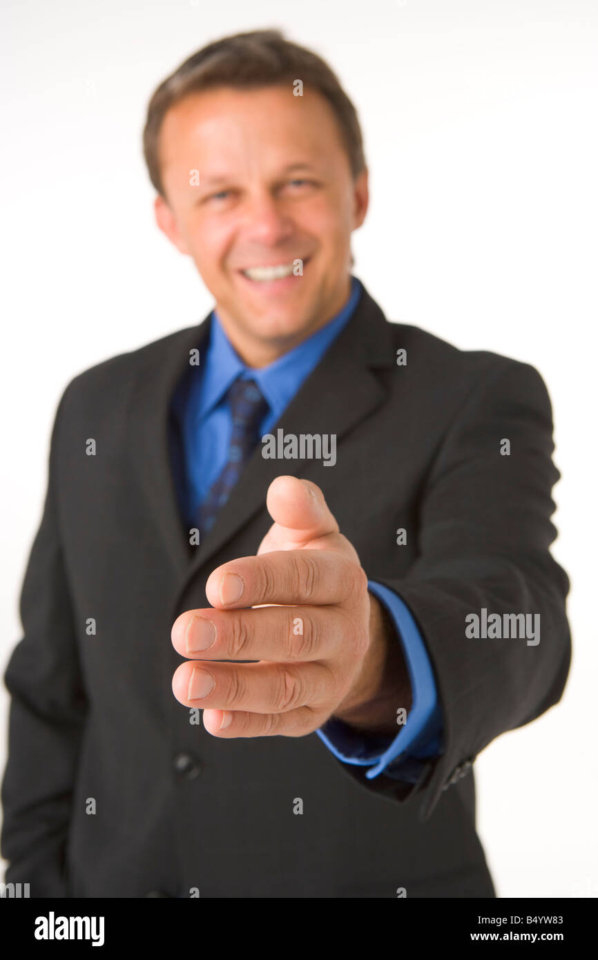 Businessman Greeting Banque D'Images