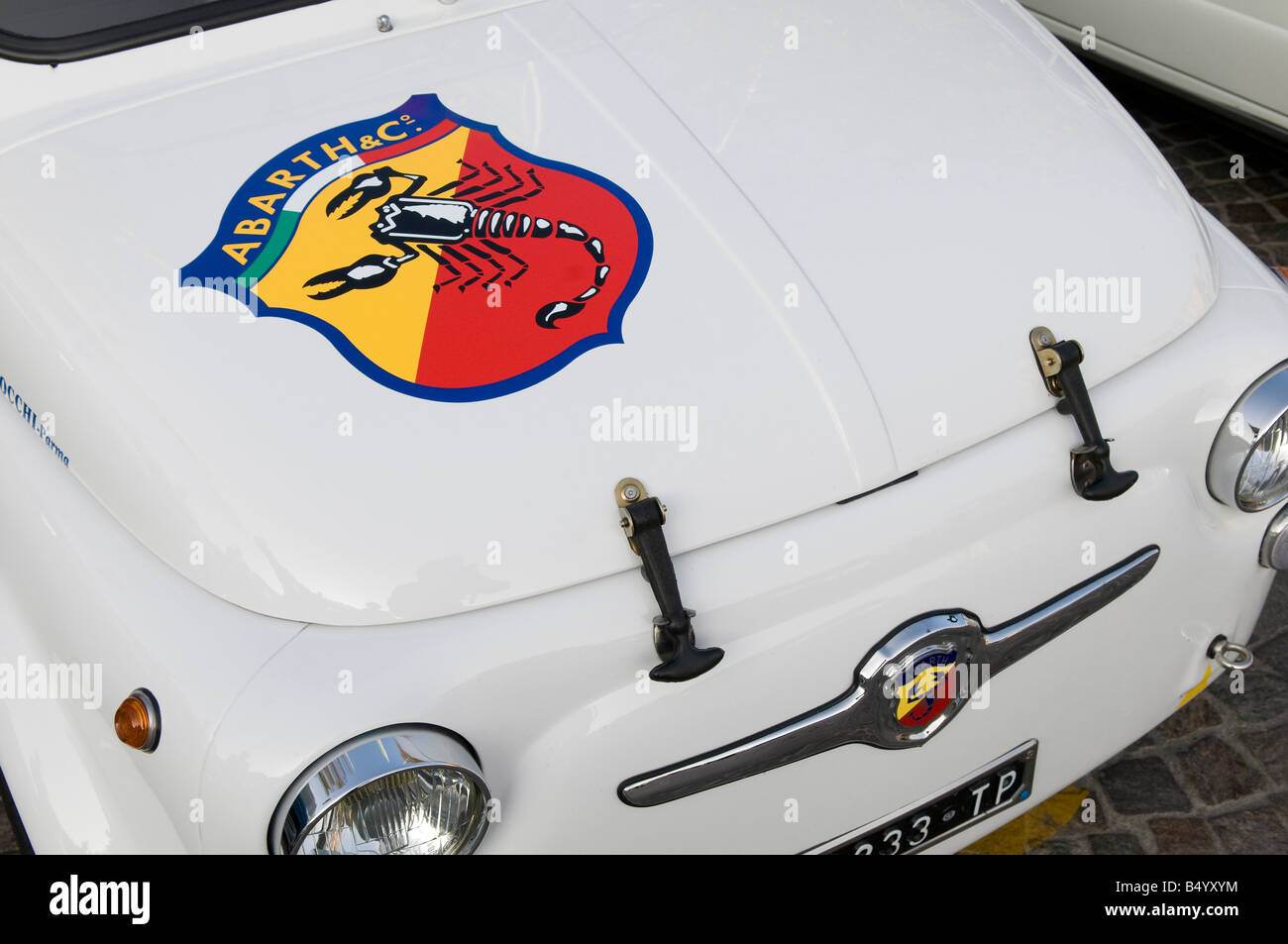 Fiat 500 Abarth, automobile italien Banque D'Images