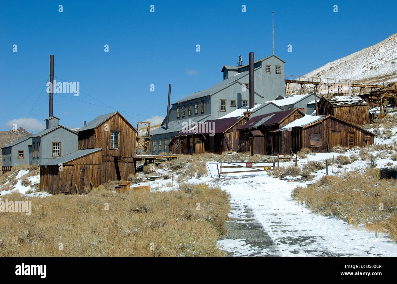 Bodie Ghost Town State Park en Californie est une ancienne ville minière abandonnée Banque D'Images