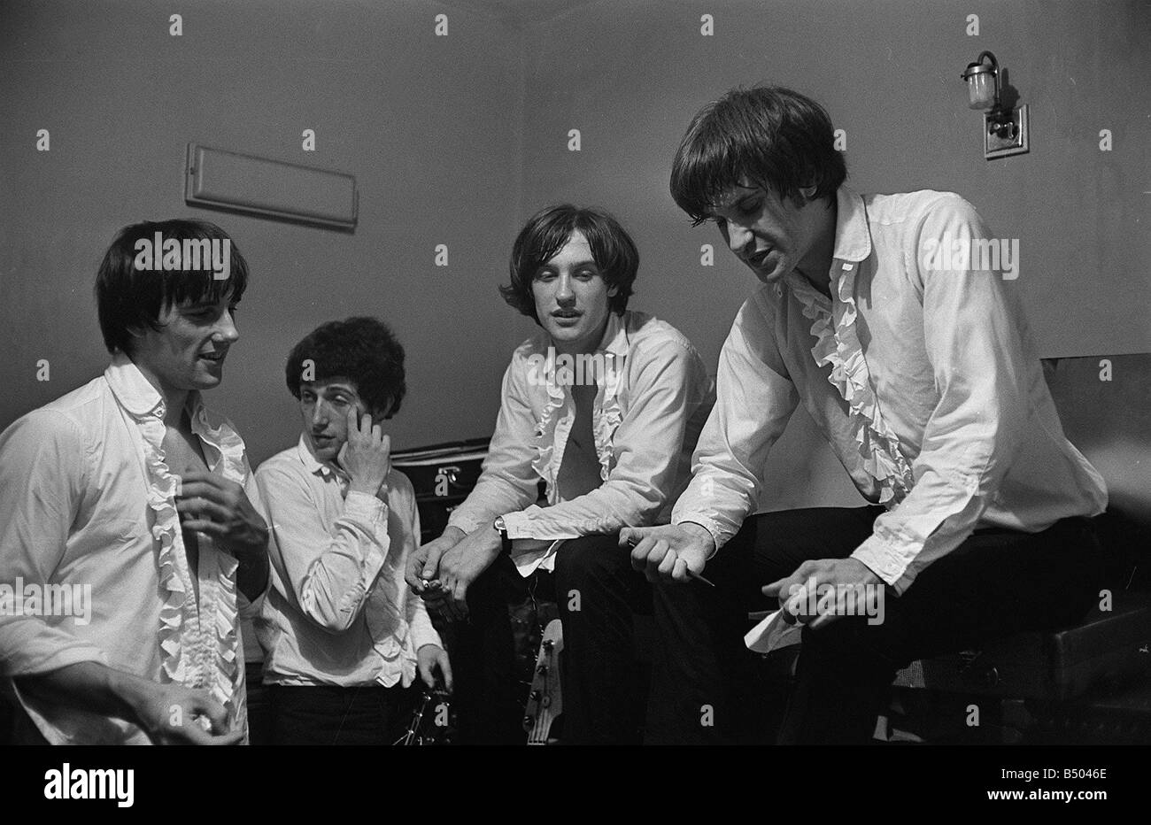 The Kinks pop group 1964 Ray Davies, Dave Davies Banque D'Images