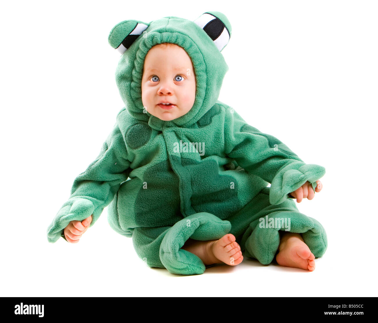 Jeune Bebe Garcon Habille En Costume Halloween Isole Sur Fond Blanc Photo Stock Alamy