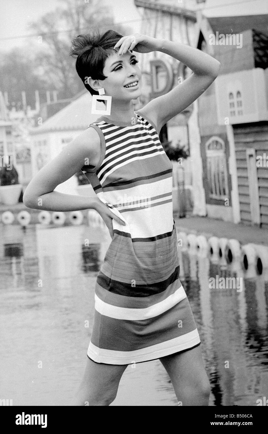 Une fois le modèle Linda Keith petite amie de Keith Richards des Rolling Stones et de Jimi Hendrix, Avril 1966 Banque D'Images