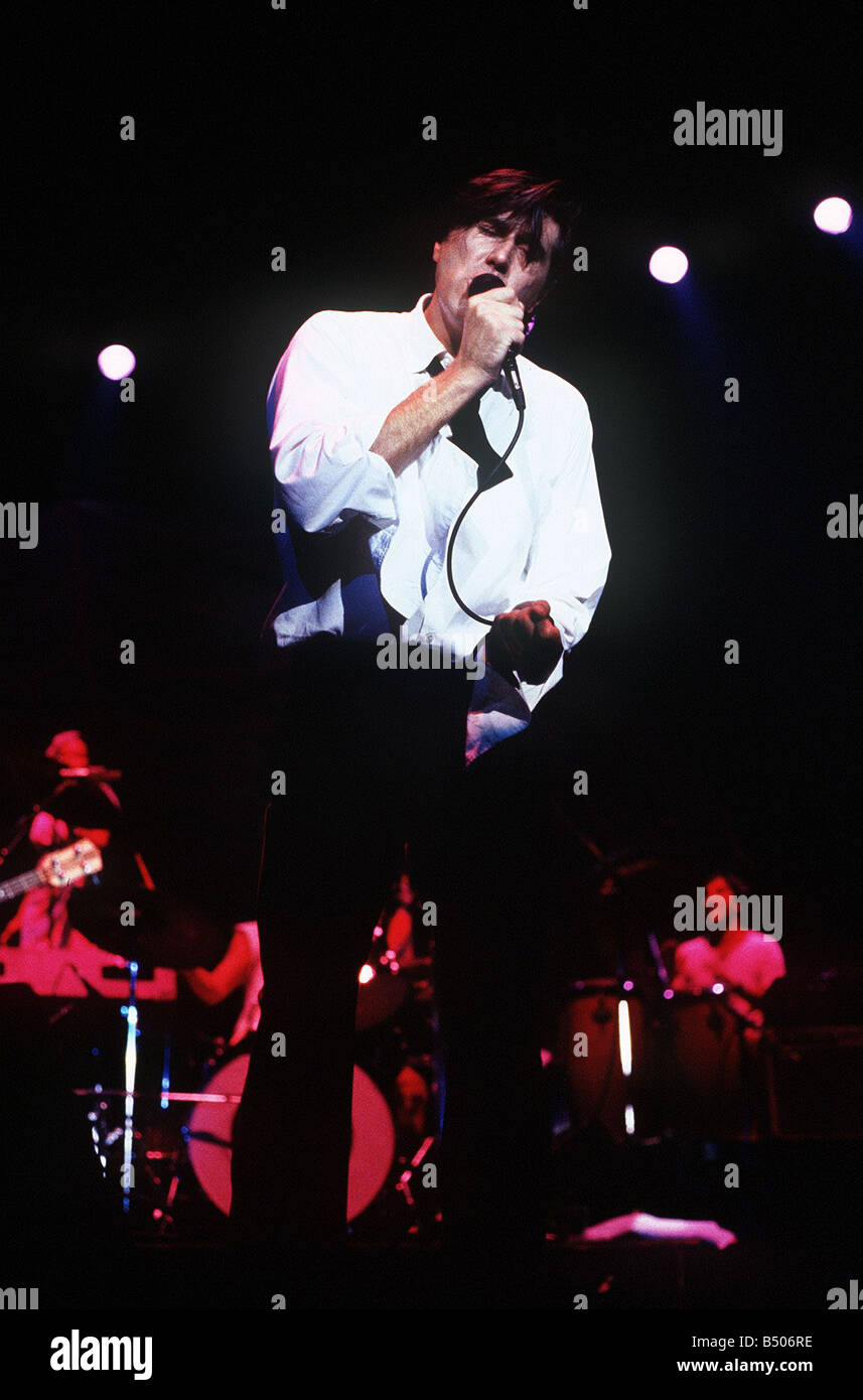 Chanteur Bryan Ferry de Roxy Music le Rock Band Banque D'Images