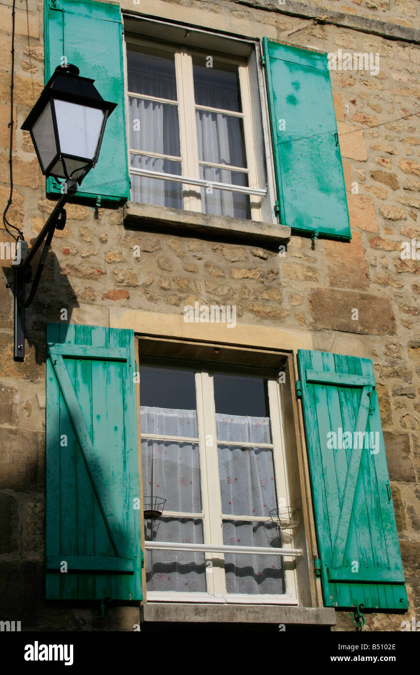 Gros plan d'une maison traditionnelle française à Auvers sur Oise Banque D'Images