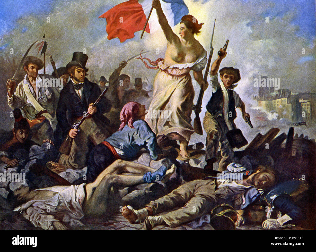 Juillet 1830 Révolution Française Banque D'Images