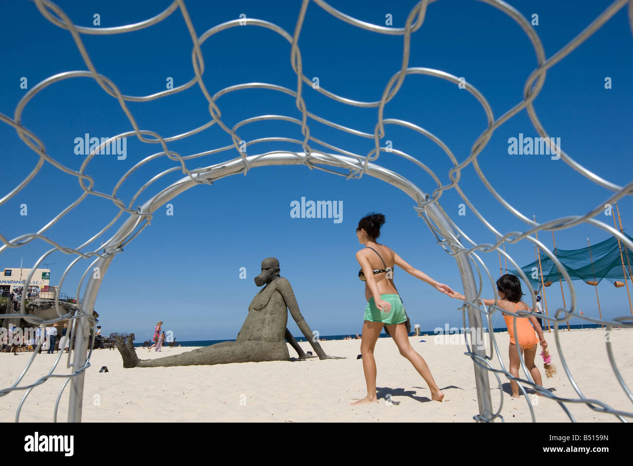 Sculpture de l'exposition de la mer, plage de Tamarama à Bondi, Sydney, Australie, 2008 Banque D'Images