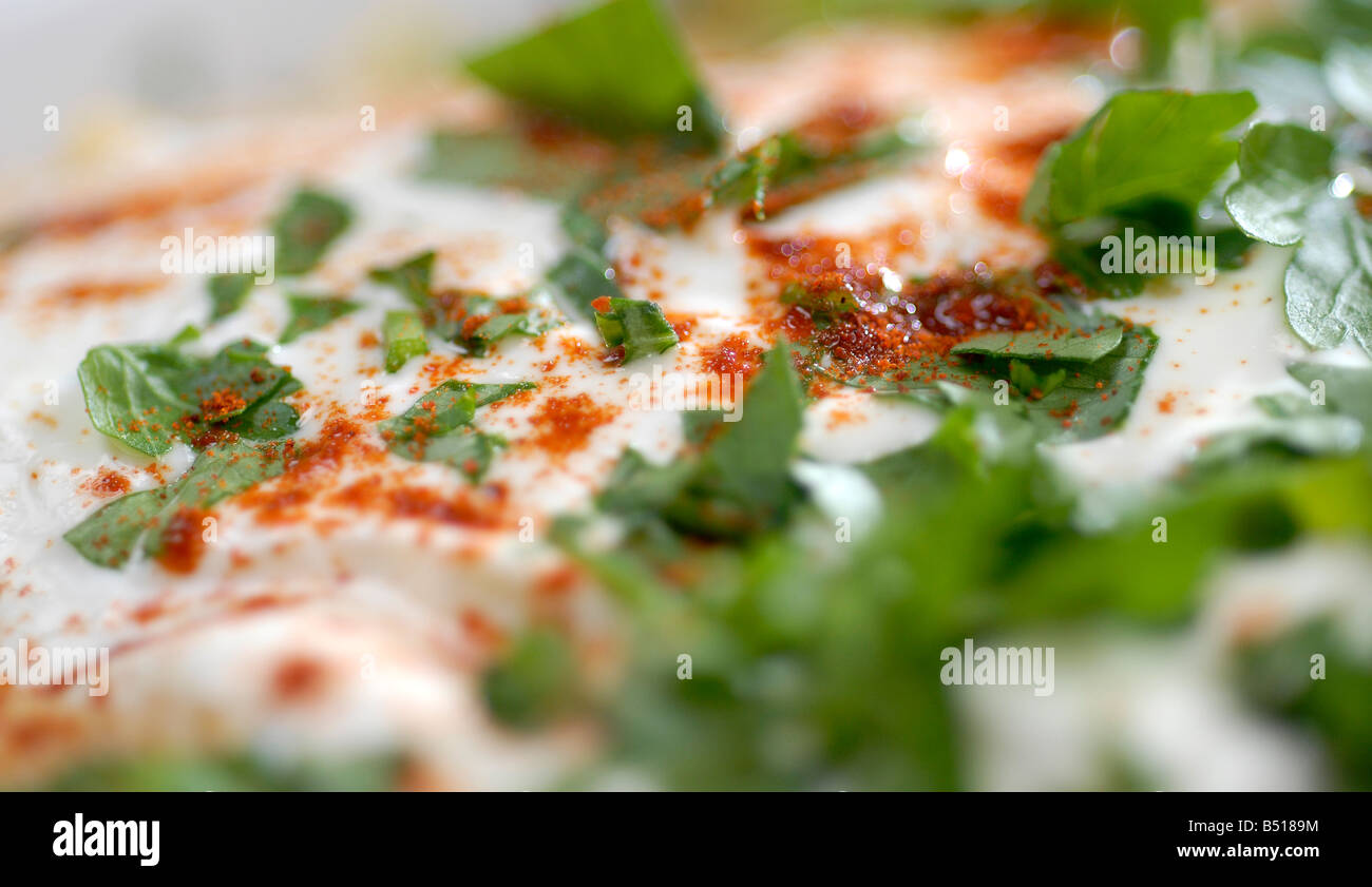 Sauce au yaourt au persil Banque de photographies et d’images à haute