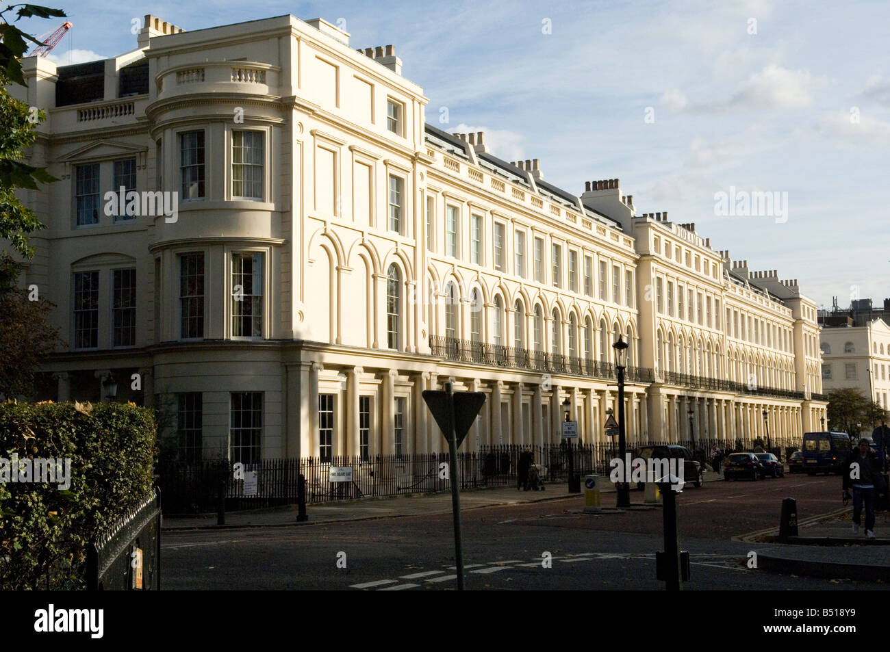 Regency Park Square terrasse, Regent's Park, Londres Banque D'Images