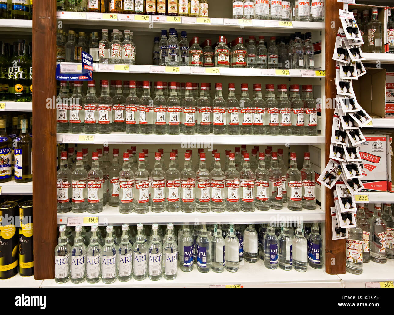 Vodka supermarket Banque de photographies et d’images à haute