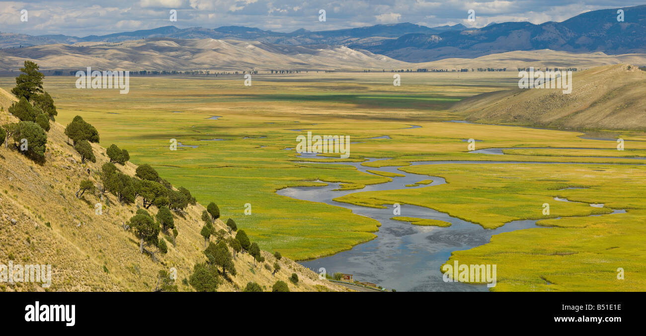 National Elk Refuge Paysages de Jackson Hole, Wyoming, USA Banque D'Images