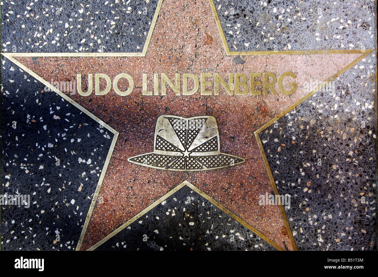 Star pour Udo Lindenberg sur la Reeperbahn à Hambourg Banque D'Images
